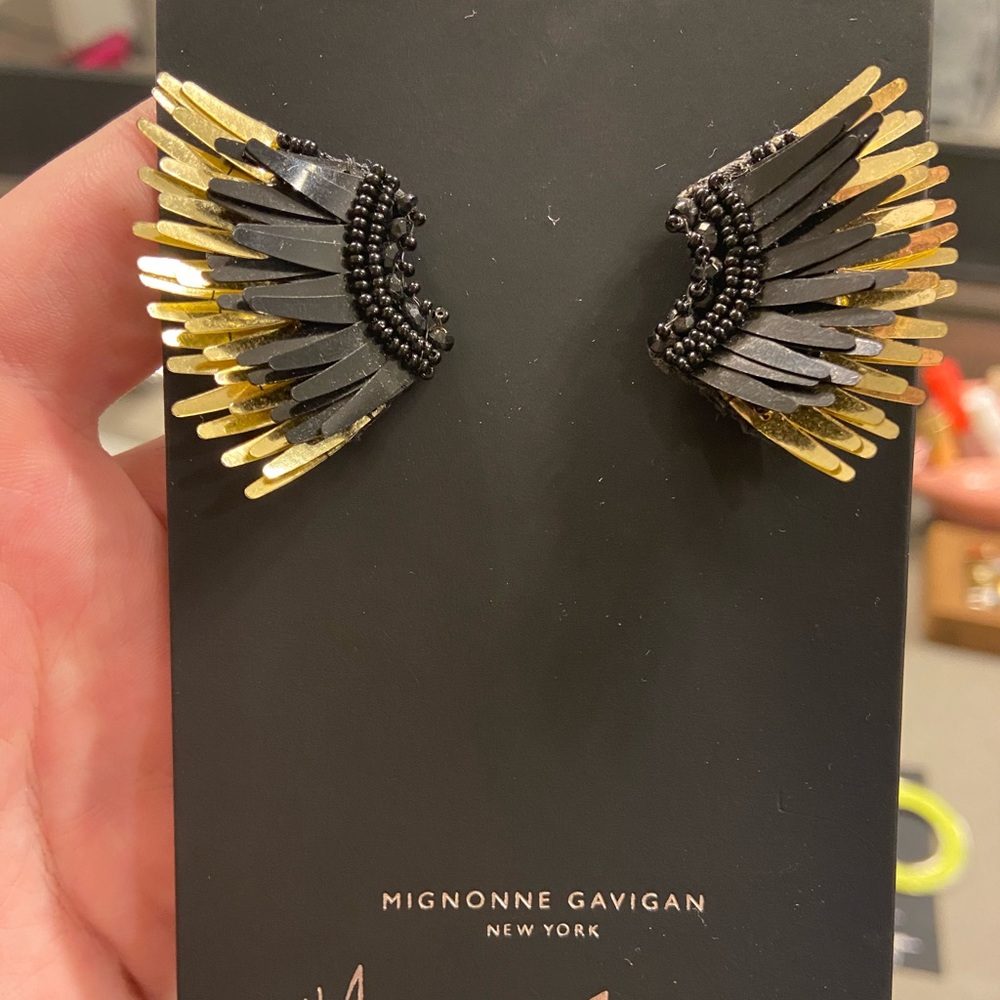 small madeline black earrings